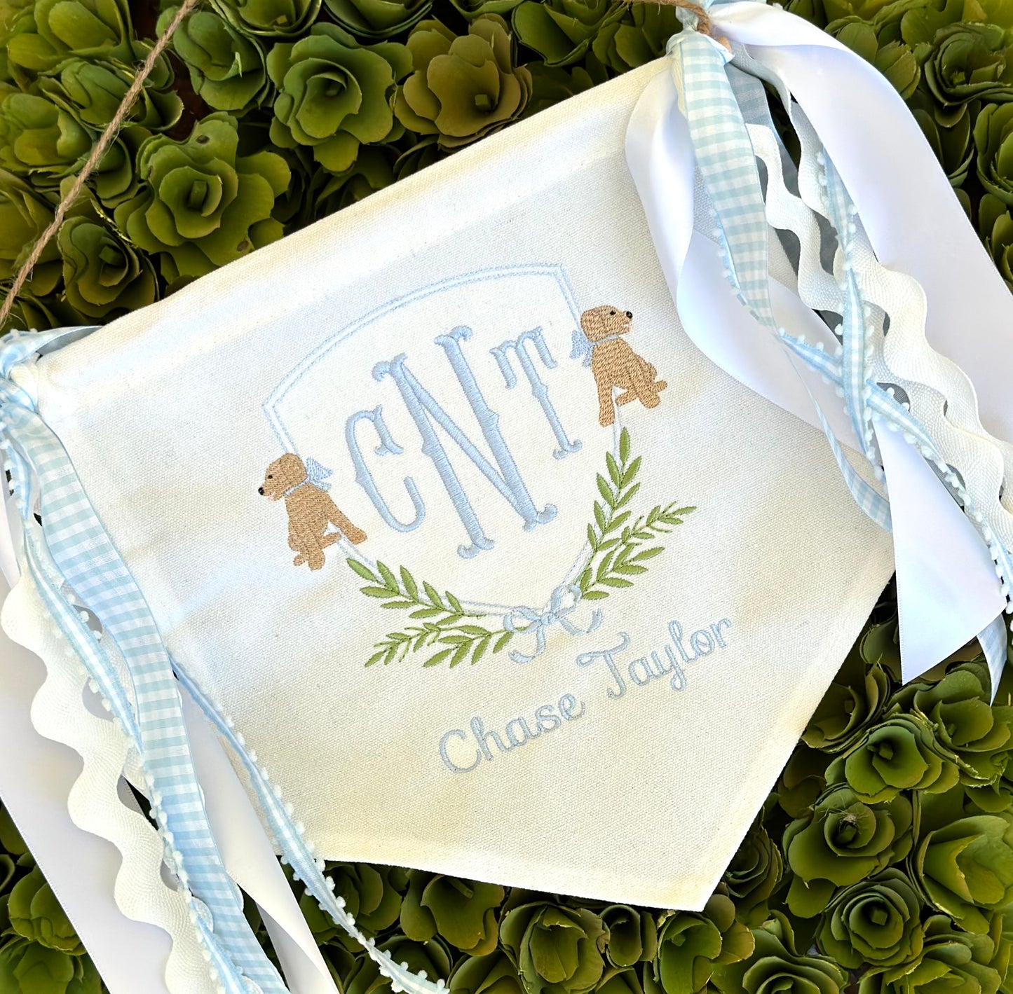 Baby Door Banner w Multiple Ribbons