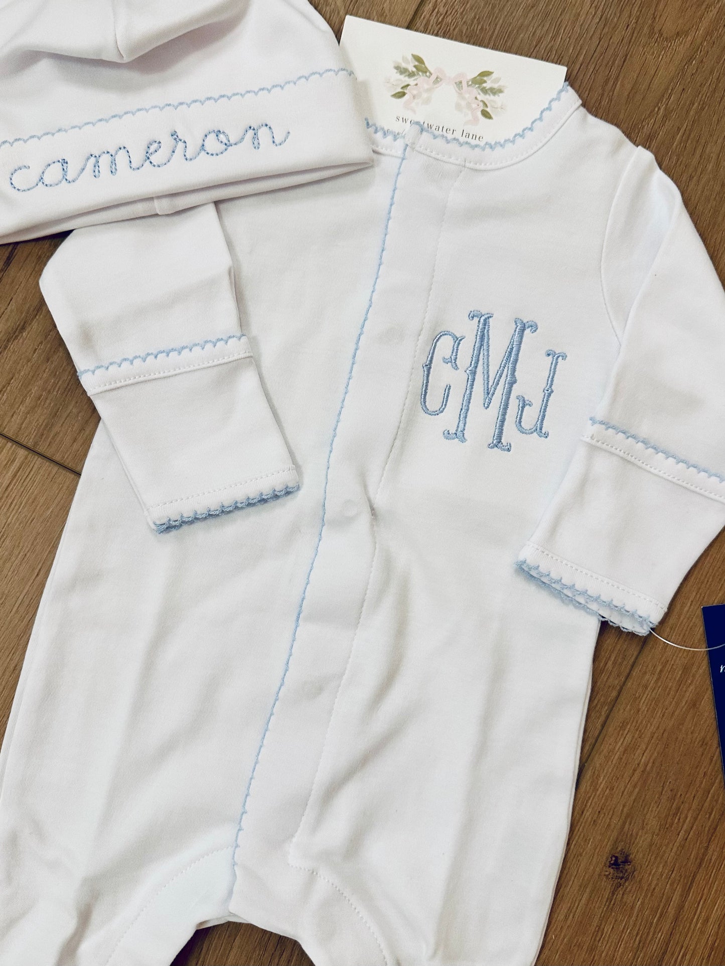Magnolia Baby Pima Converter Gown w/ Hat