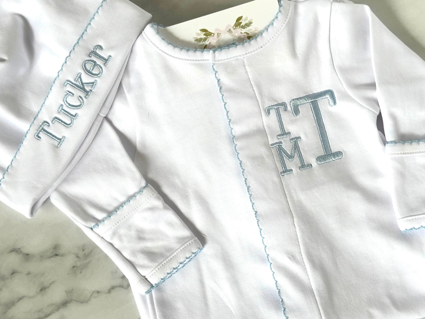 Magnolia Baby Pima Converter Gown w/ Hat