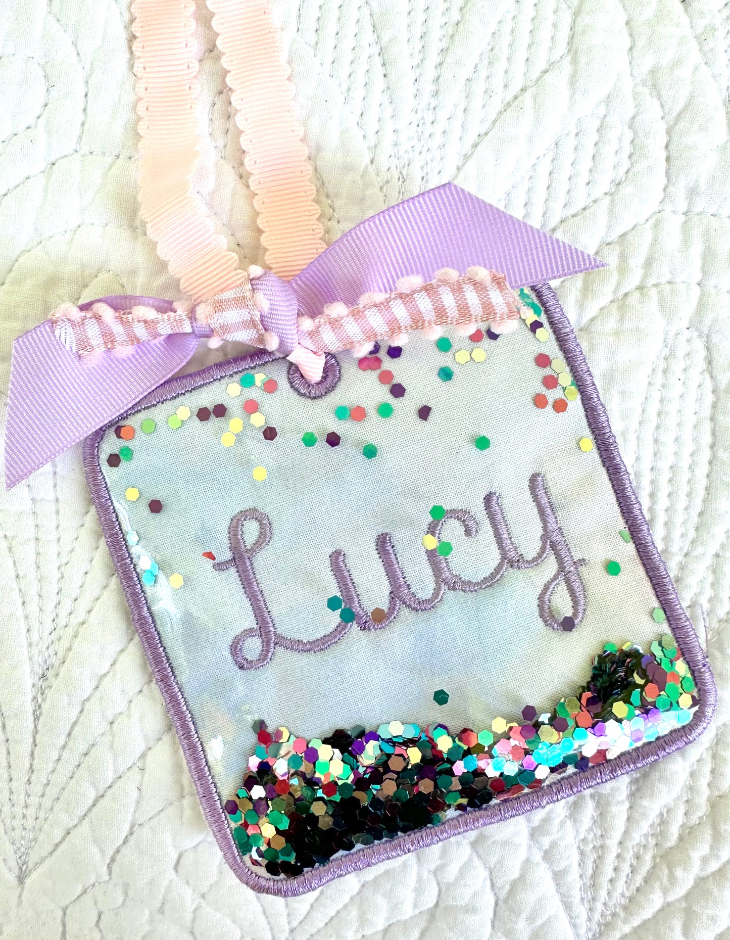 Confetti Bag Tag